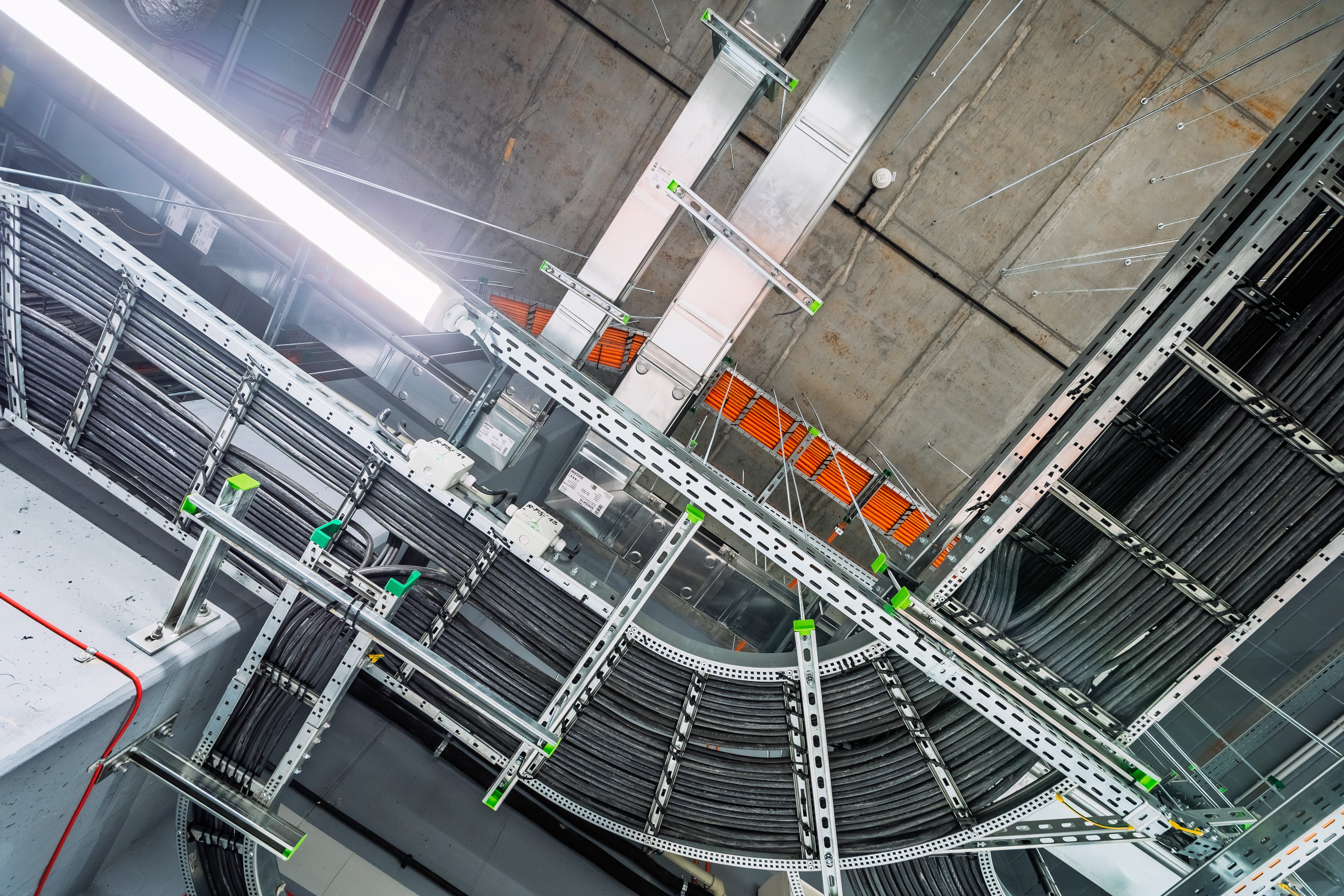 ABC builds Eaton Cable Tray b-line cable tray ladder.